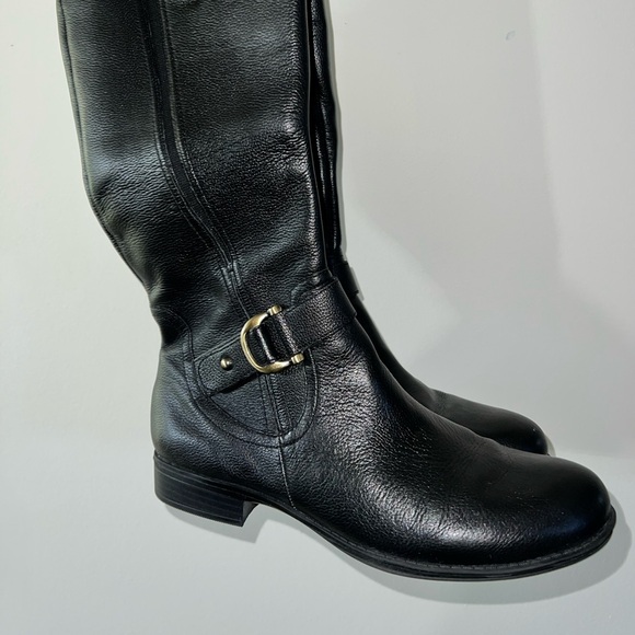Black Boots Leather Upper Size Womens 9 Naturalizer Joylynn Knee - Picture 10 of 12
